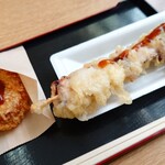 おさかな共和国 えびす丸 - 淡路牛コロッケ&タコ天串♪