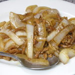創華飯店 - 新玉ねぎとお肉の炒め物