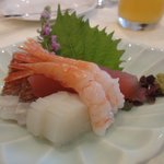ホテルメトロポリタン - 鮪・鯛・甘海老・烏賊・芽物一式のお造り