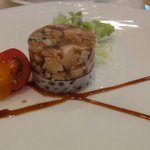 ホテルメトロポリタン - 照り焼きチキン　フォアグラとレンズ豆のセルクル