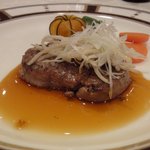 ホテルメトロポリタン - 牛フィレステーキしゃきしゃき牛蒡と長葱添え柚子胡椒風味和風ソース