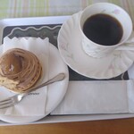 シェルブール - モンブランタルト，ホットコーヒー