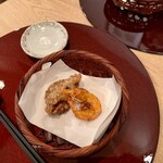 四谷YAMAZAKI - ソフトシェルシュリンプの唐揚