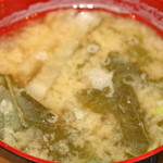 金の豚 おか田 - 味噌汁