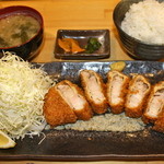 とんかつ定食バラ200g 1700円 ライス大盛り+100円