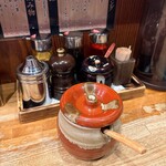 つけ麺道たけし - 卓上