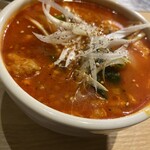 炭火焼肉・ほるもん こち家 - ユッケジャンスープ。ミニ。