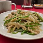 南海飯店 - 日替定食の青椒肉絲