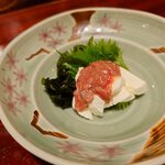 宗平 - 酒盗クリームチーズ580円、日本酒に最高