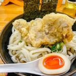 麺紡 - ぶっかけ魚鶏豚 鶏天載せ