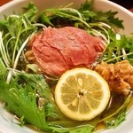 松阪牛麺 - 松坂牛麺（出汁をかけた後）