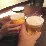 グラン シャン - まずはBEERで乾杯！おつかれさま～♪