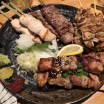 日本酒と串焼き みなと屋 - 串　お任せ5本盛り　1,500円×人数分