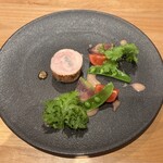 Bistro uni-to - 但馬鶏と蓮根のバロティーヌ