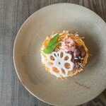 タイ料理 みもっと - クエのタイ式混ぜご飯　ちらし寿司仕立て