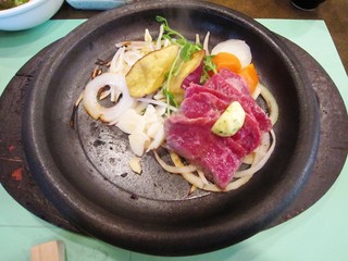 Senichiya - お昼のステーキ（80g）コースＡ　1,575円