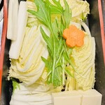 しゃぶ亭 西梅田店 - お野菜と〆のうどん