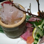 でんや - お造り３種盛り