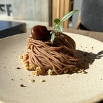 薪窯PIZZA・CAFE NORTH GARDEN - 渋皮栗のモンブラン