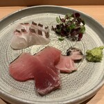 浅草壽司清 - メジマグロとマダイ