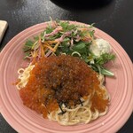 cafe three peace - いくらちゃんタラちゃんクリームパスタ