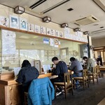 そば処ふるさとの草笛 - 蕎麦打ちコーナー前