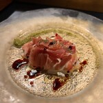 イタリアン チャイナバル村塾 - 生ハムとモッツァレラチーズ