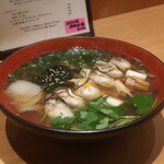 こころや - 広島産牡蠣うどん 温