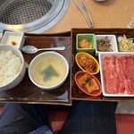 熟成和牛焼肉エイジング・ビーフ - 【2025.3.9(日)】焼肉ランチ（並盛）3,500円