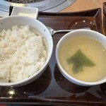 熟成和牛焼肉エイジング・ビーフ - 【2025.3.9(日)】焼肉ランチ（並盛）3,500円の上段