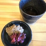とんかつみつくら - 肉みそ＆しば漬け