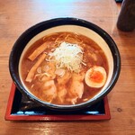 肉そば家 笑梟 - ■ 温かい 丸濃中華、1,000円