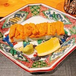 御料理 まつ山 - ミズイカとムラサキウニ