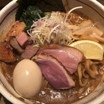 鴨出汁中華蕎麦 麺屋yoshiki - 鴨のまぜそばつけ麺(カレー)