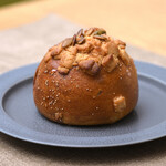 テコナ　ベーグルワークス - 料理写真:かぼちゃチャイクリーム(ふか)@税込365円 │ 日曜13:16頃訪問→13:27頃入店