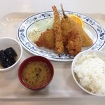 札幌市建設局下水道庁舎食堂 - ミックスフライ