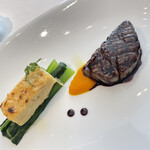 オザワ - 牛フィレ肉の赤ワインソース、ポテトグラタン