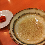 幸楽苑 - 別皿のトッピング2品