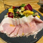 洋食 おがた - ロースハムと冬野菜サラダ
