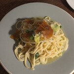 モキチ鎌倉 - しらすとカラスミのペペロンチーノ