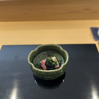 割烹 渡辺 - 佐渡産本鮪　海苔醤油