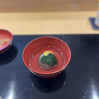 割烹 渡辺 - よもぎ饅頭とお出汁