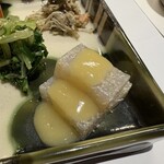 鮨 さかな - 子持ち蒟蒻酢味噌掛け