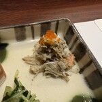 鮨 さかな - 蒸しズワイ蟹蟹味噌和え