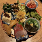 めしや 浮世ばなれ - 八寸おまかせ盛り合わせ