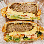 ハンバーグエッグサンド