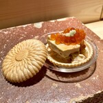 鮨 江藤 - あん肝奈良漬最中