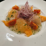ホタテとサーモンのカルパッチョ