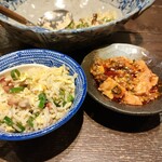 中華旬彩 森本 - 自家製チャーシュー炒飯とミニ麻婆豆腐全景