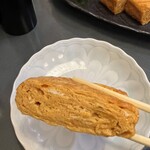 二八そば 一貴 - アツアツしみしみの甘過ぎず濃すぎず、優しい出汁の卵焼き。旨い！